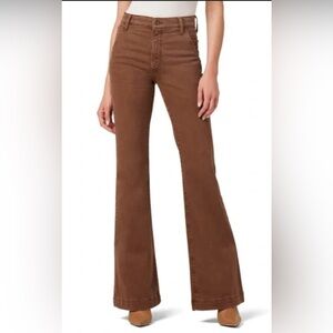 Joe's Jeans Walnut Brown High Rise Flare Denim Jeans 28/34